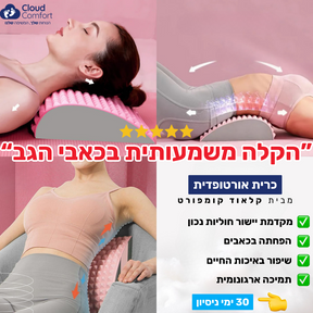 כרית אורטופדית להקלה על כאבי גב וצוואר